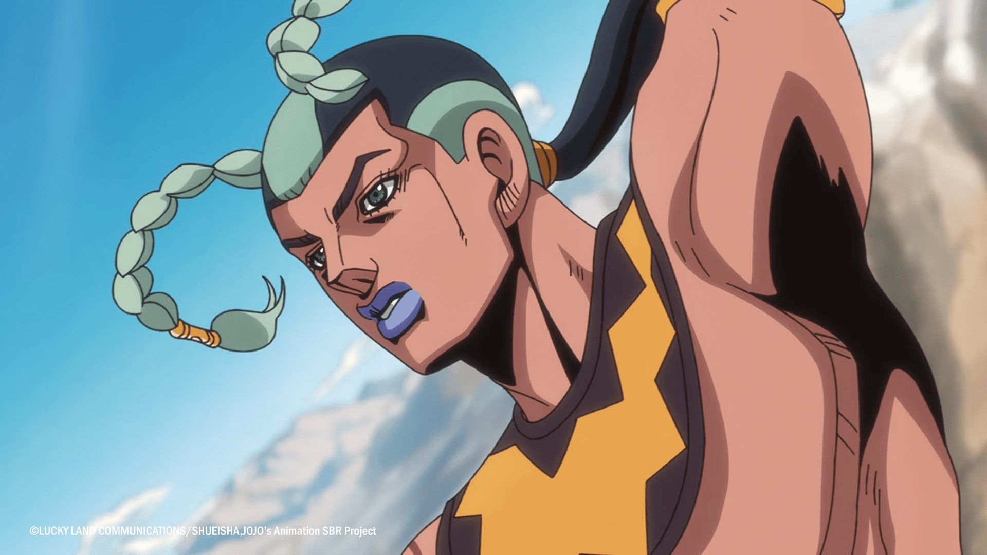 Кадр из JoJo’s Bizarre Adventure: Steel Ball Run