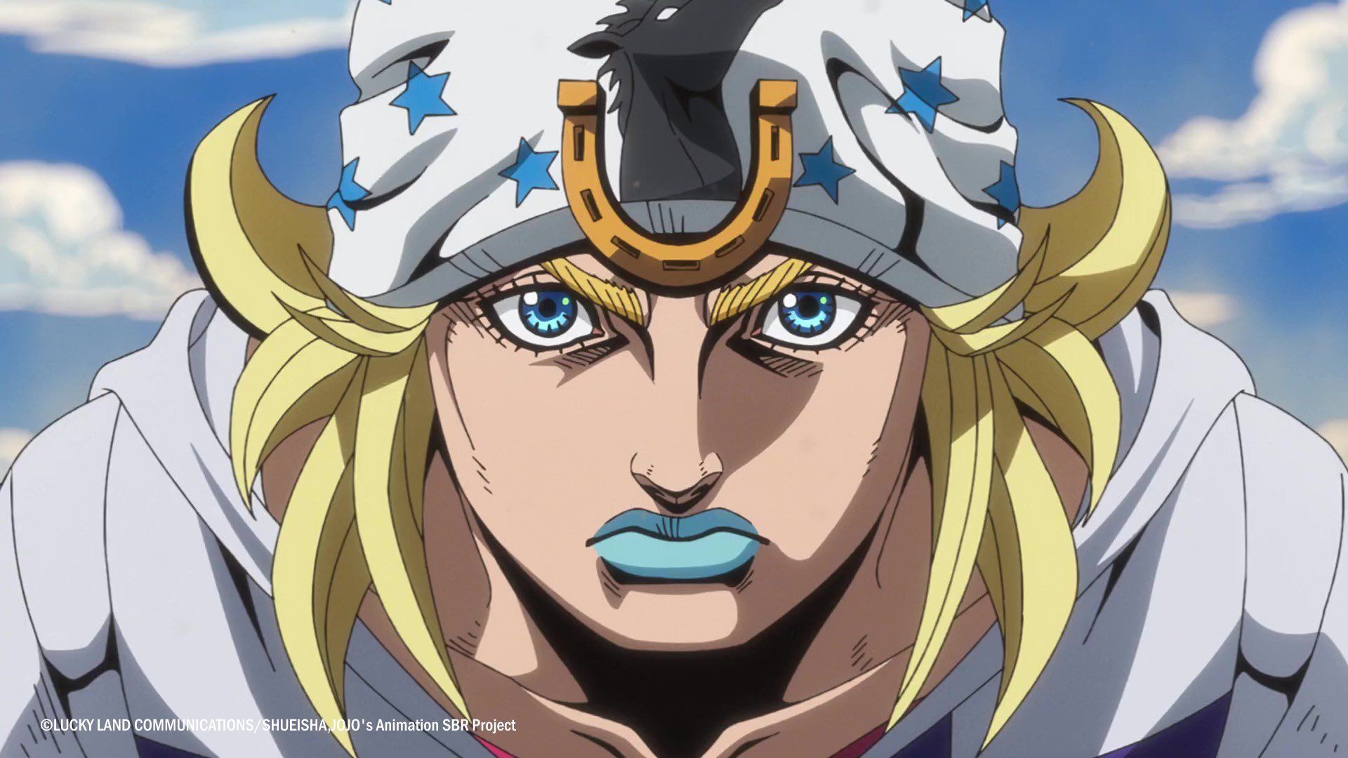 Кадр из JoJo’s Bizarre Adventure: Steel Ball Run